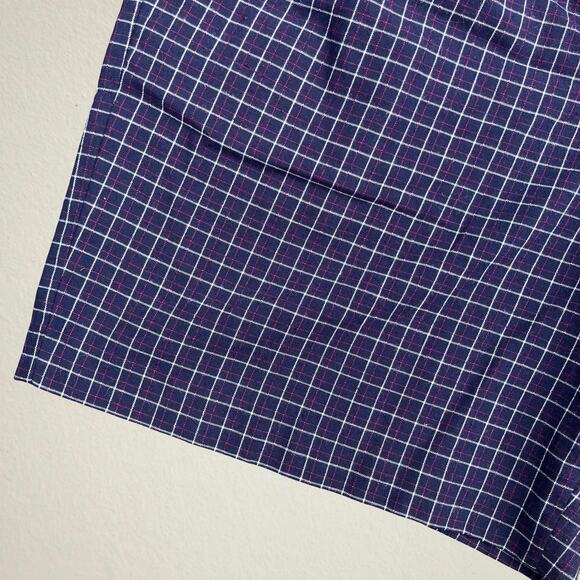 Vintage dark blue plaid golf shorts women's, Eastbrook size 6 preppy sporty - Picture 9 of 10